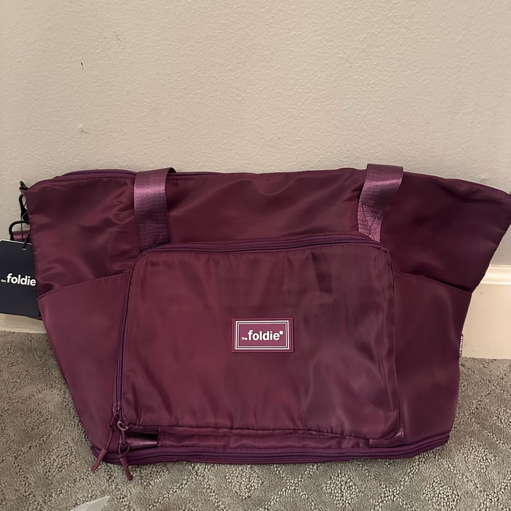Foldie Elegant Purple Tote Bag